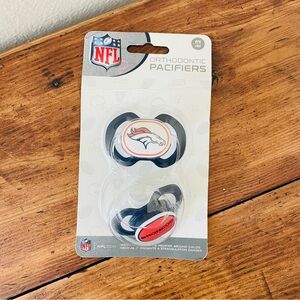 NWT NFL Bronco’s Baby Orthodontic Pacifiers